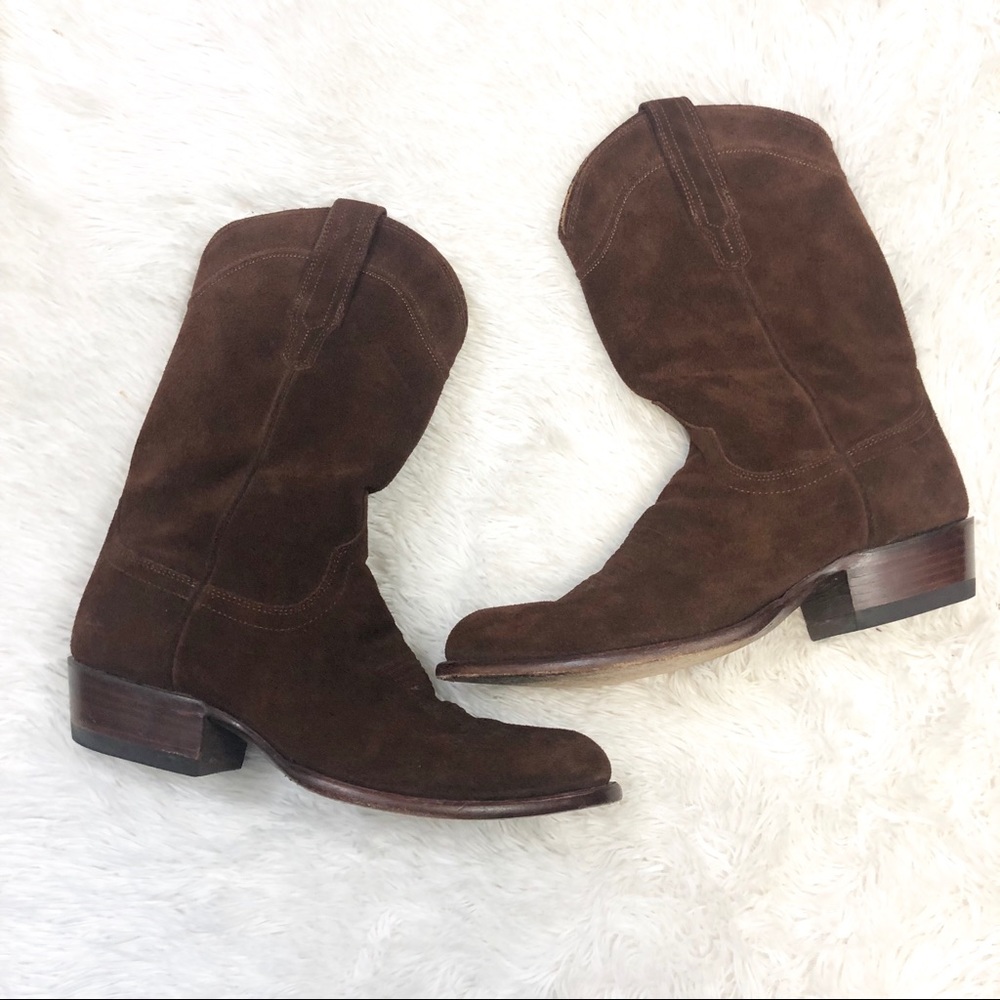 Tecovas "The Johnny" Suede Boots 9D